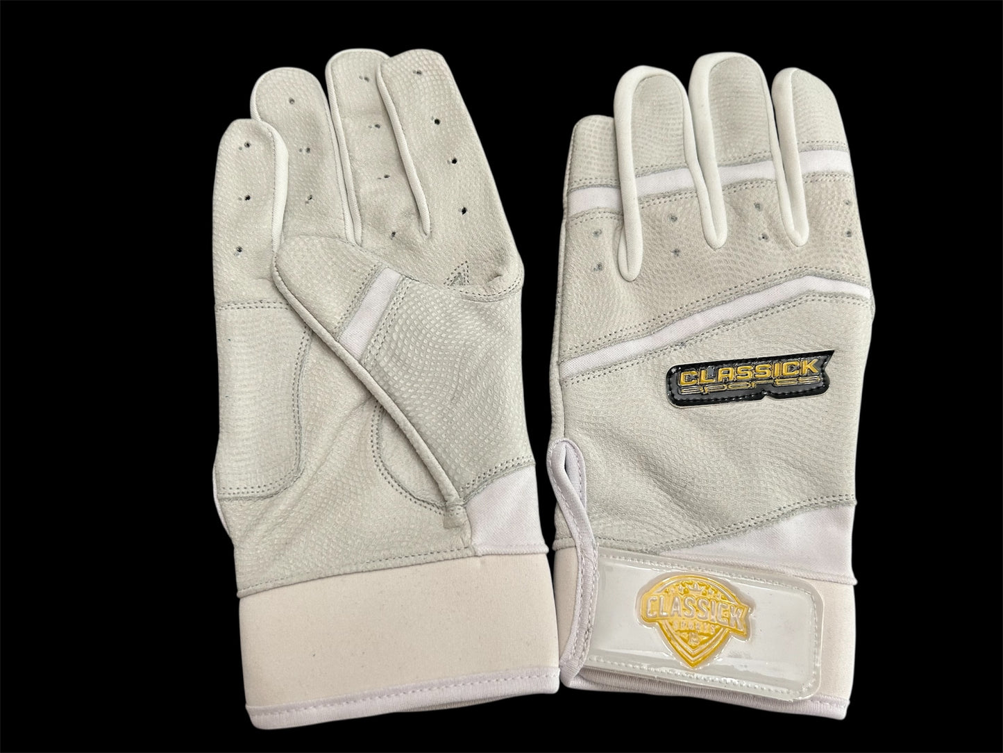 Clutch white BG/ gold missprint logo