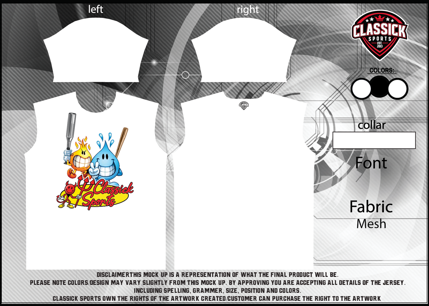 Classick Industries( Order to Print 3-5 weeks)