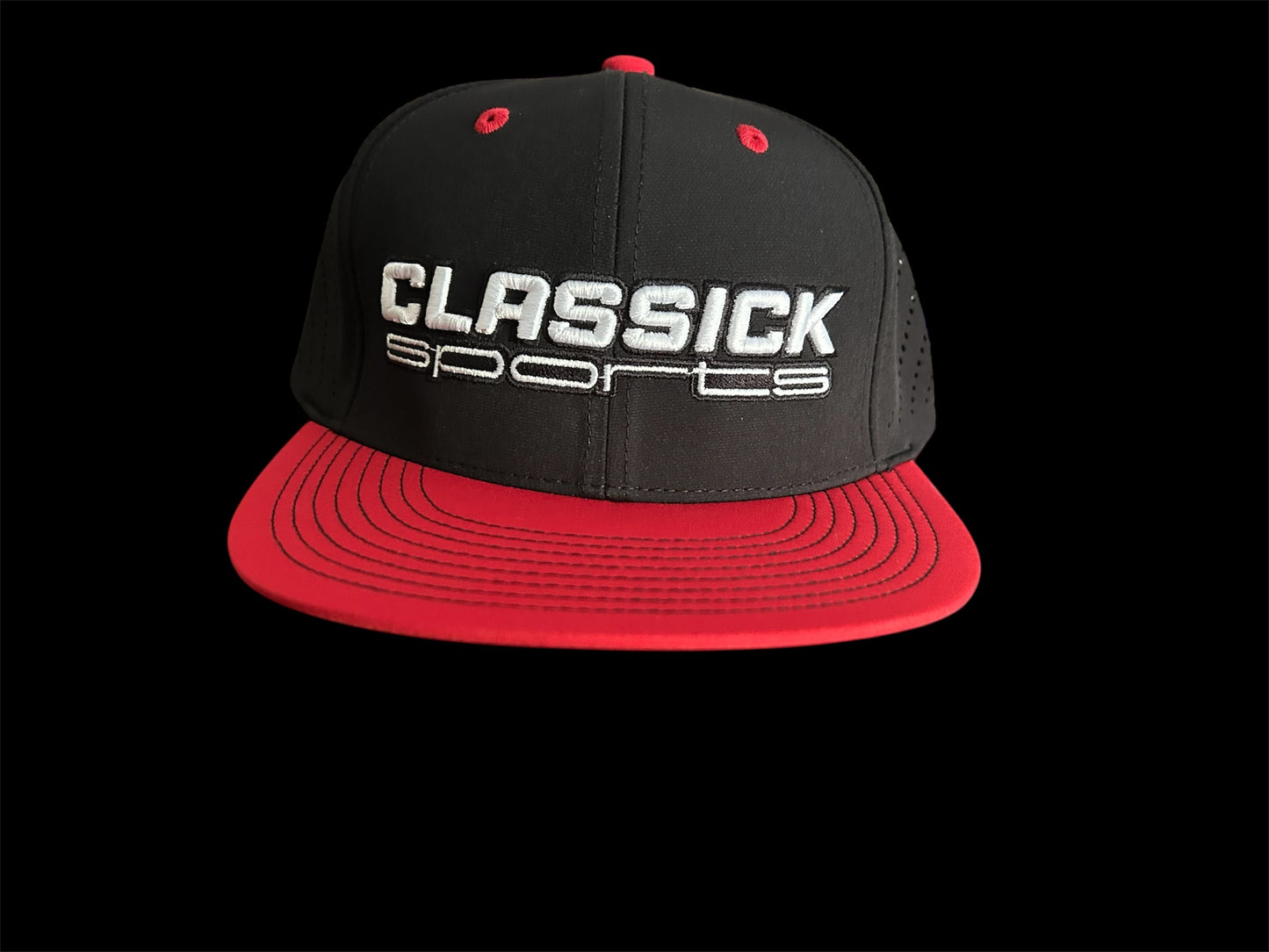 Black/Red Fitted