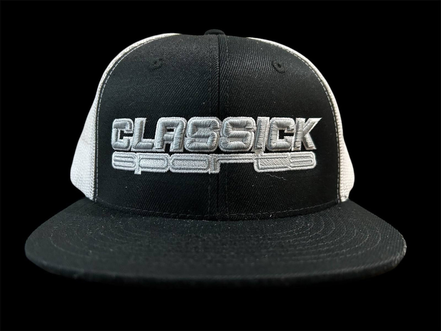Black & White SnapBack Silver with white logo