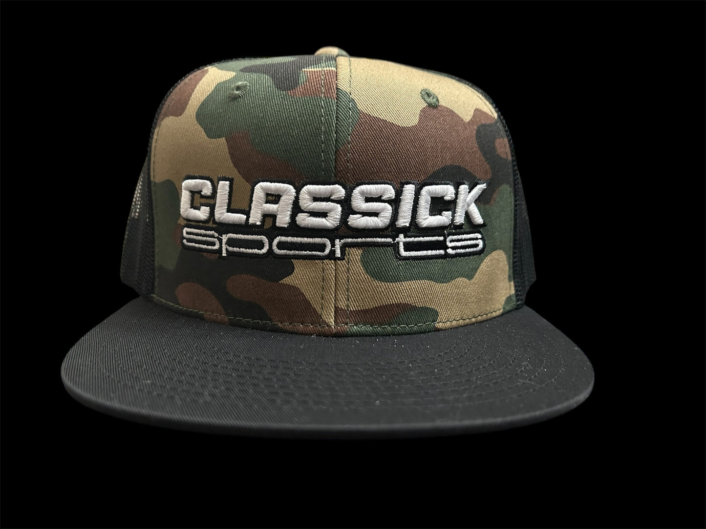 Black & Camo SnapBack White & Black Logo