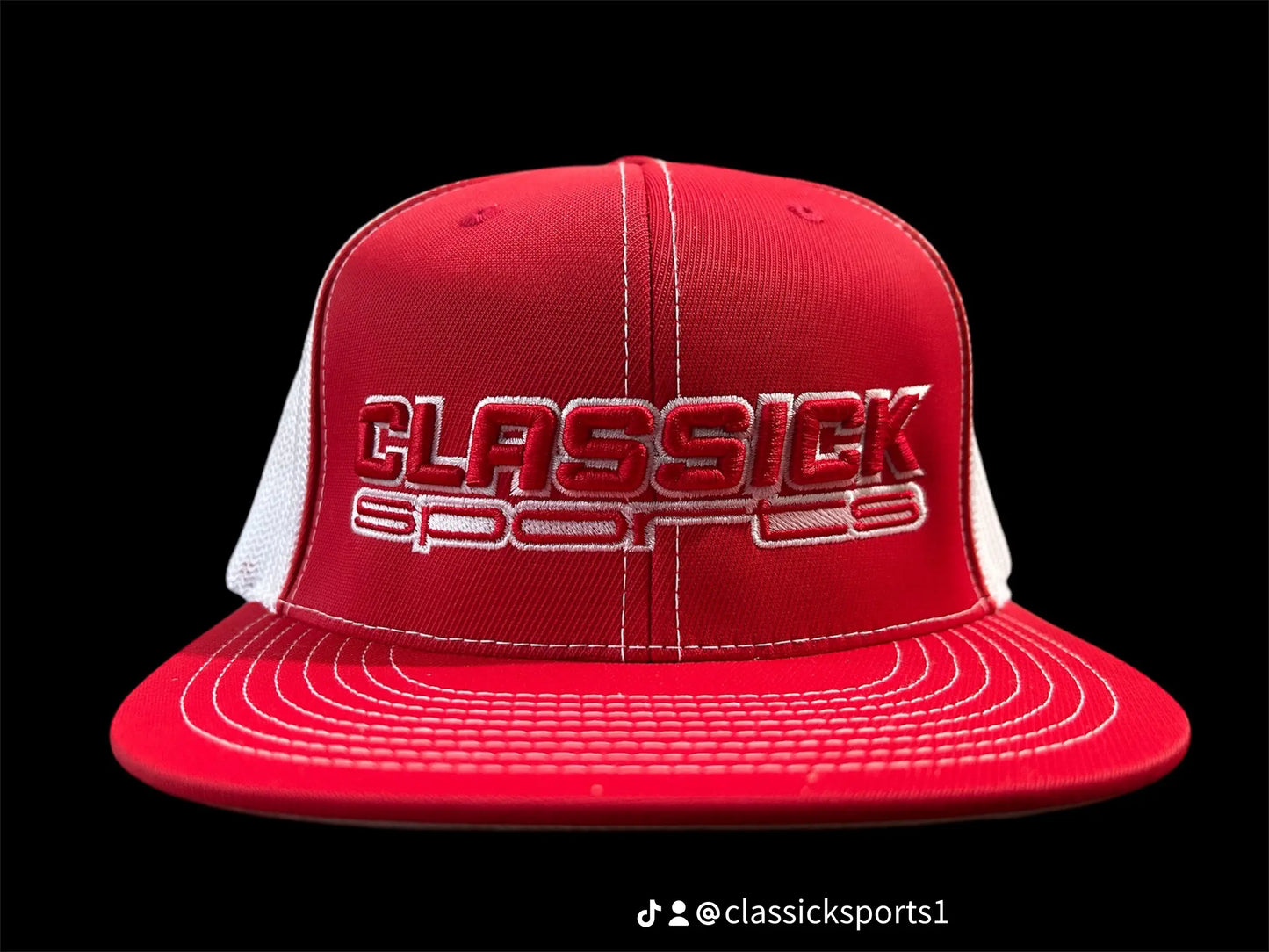 Red/White Fitted Red/White logo