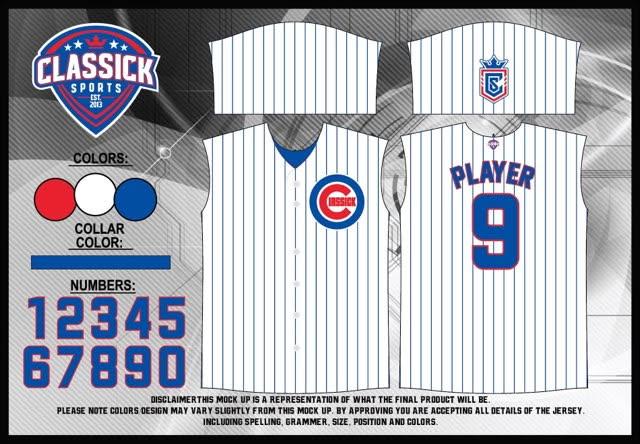 Classick “ Cubs theme” (Order to Print 3-5 weeks)