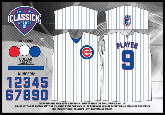 Classick “ Cubs theme” (Order to Print 3-5 weeks)
