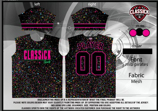 Classick “Paint Splatter” (Order to Print 3-5 weeks)