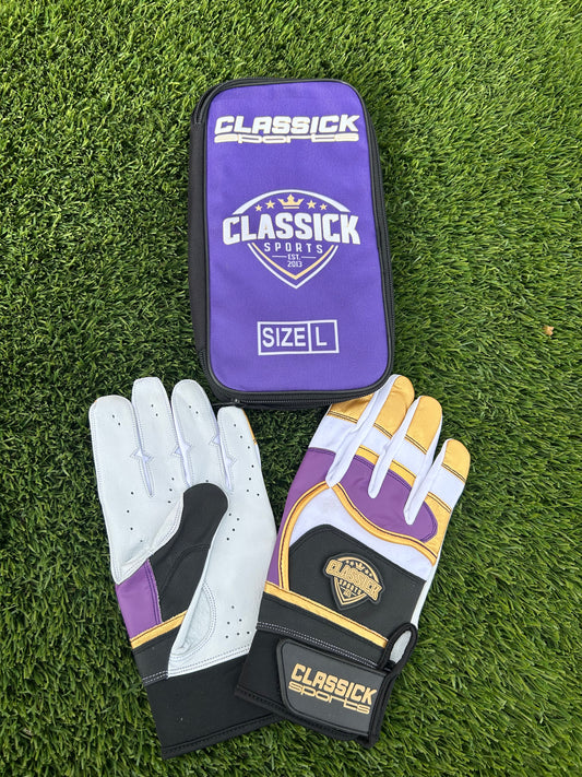 CS-3 Batting Gloves purp/wht/gold/blk