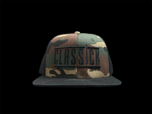 Black & Camo SnapBack Black Bat Logo