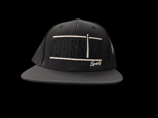 Fitted Black/black w/white black Logo