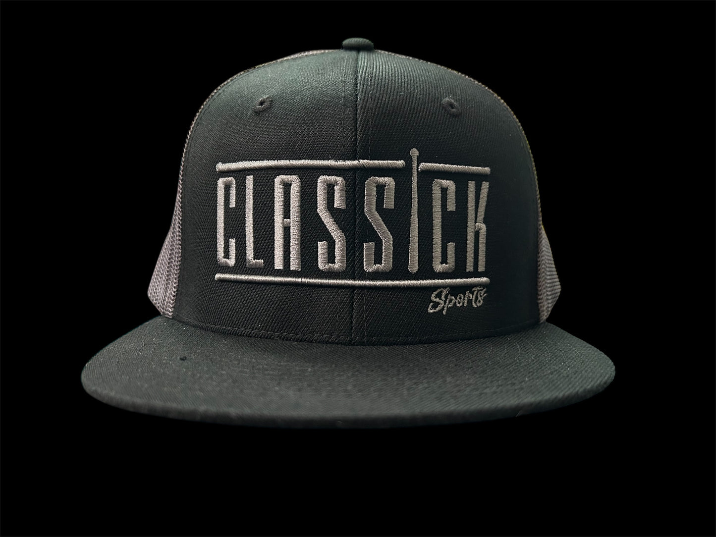 Grey Mesh/black front/ Grey Logo