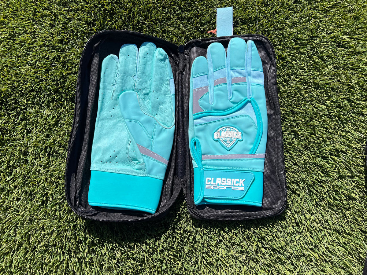 G&R Teal Batting Gloves/w Bag