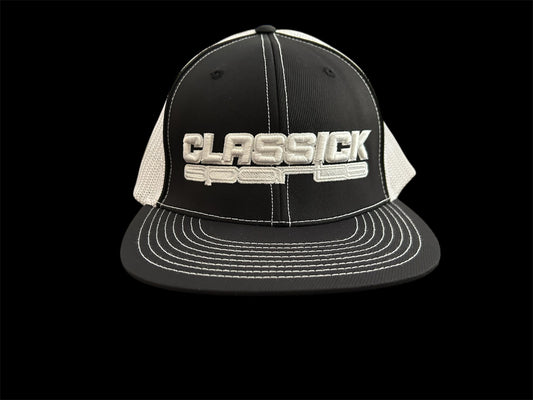 Fitted White/Black w? White Logo