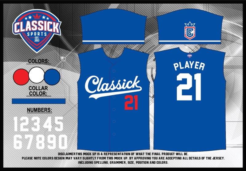 Classick “Dodgers Theme Blue” Jersey (order to print 3-5 weeks)