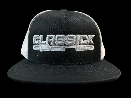 Black & White SnapBack Silver with white logo