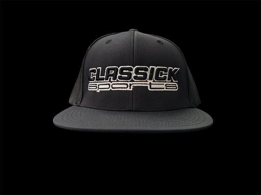 Fitted Black/Black W/ Black/white Logo25