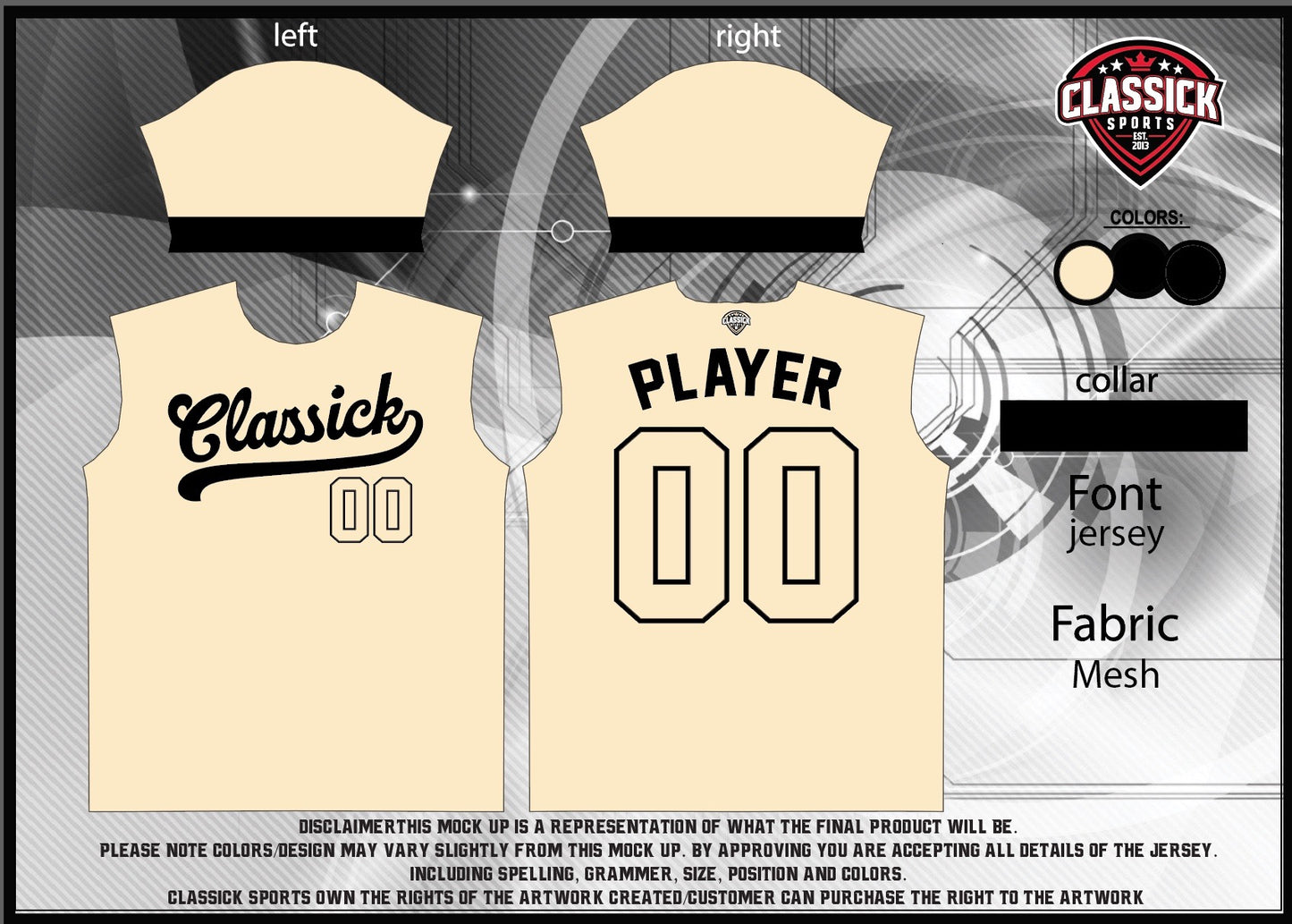 Cream/Black (Order to Print 3-5 weeks)