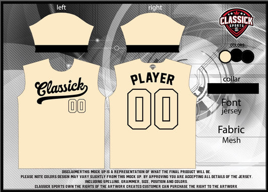 Cream/Black (Order to Print 3-5 weeks)