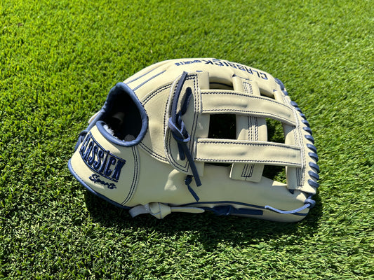Cream/Navy 13.5” H- Web RHT