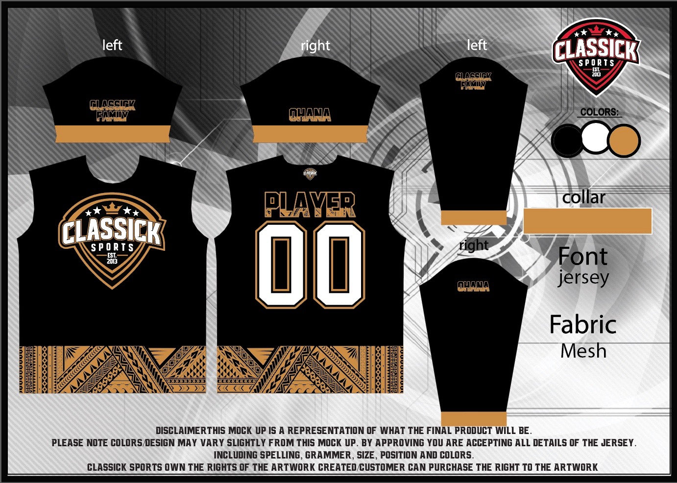 “OHANA” LongSleeve Jersey (Order to Print 3-5 weeks)
