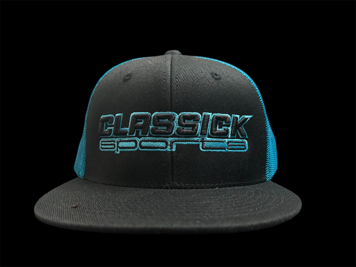 Teal & Black SnapBack  Black & Teal Logo
