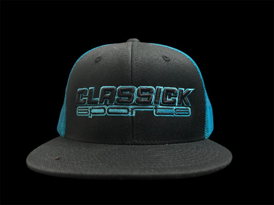 Teal & Black SnapBack  Black & Teal Logo