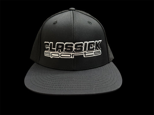Black/White Mesh Fitted