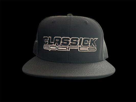SnapBack Black/Black W/ black white logo