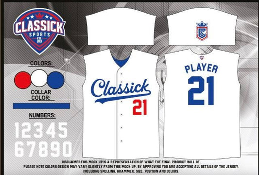 Classick “Dodger theme White” ( Print to order 3-5 weeks)