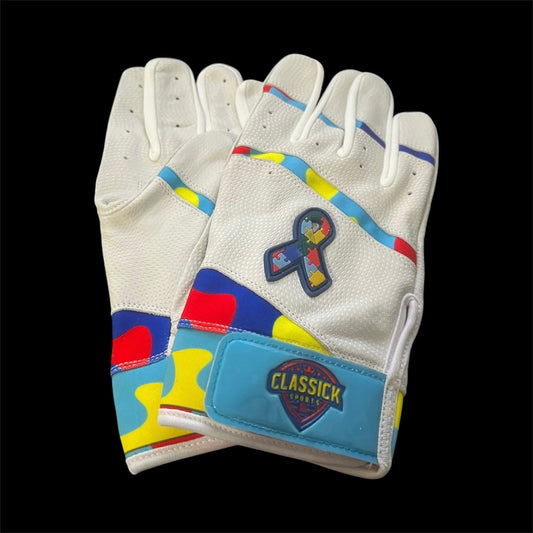 Clutch Pro “ White Autism” Batting Gloves