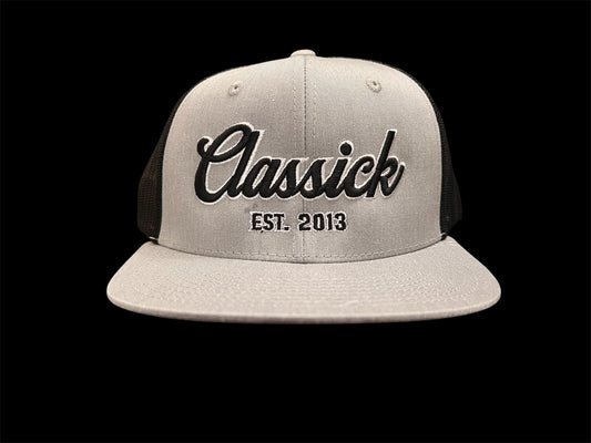 Black/Grey (cursive) SnapBack