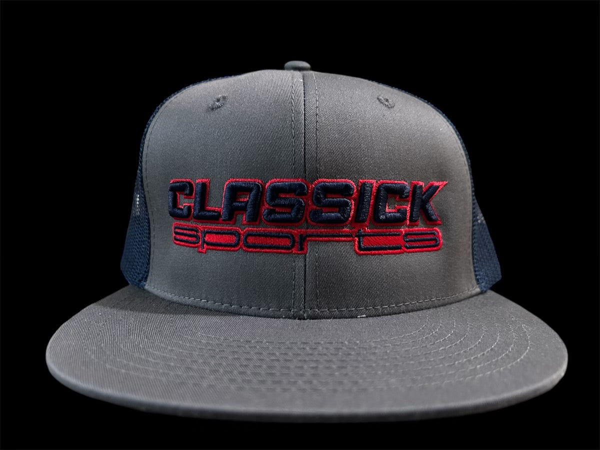 Dark Grey Hat with Navy Mesh