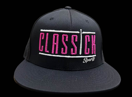 Nightfall Classick Black, White, and Pink Hat