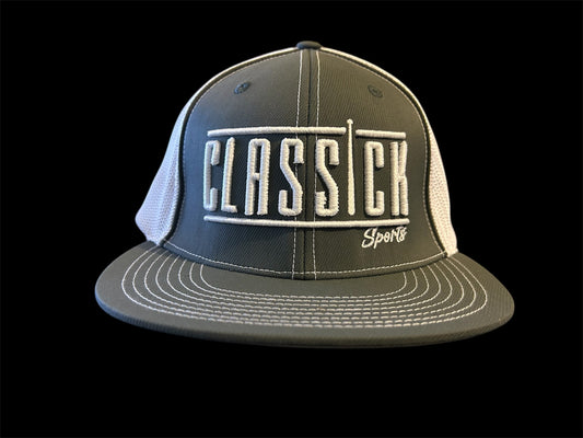 Olive Mesh Fitted Hat – Classic White Logo
