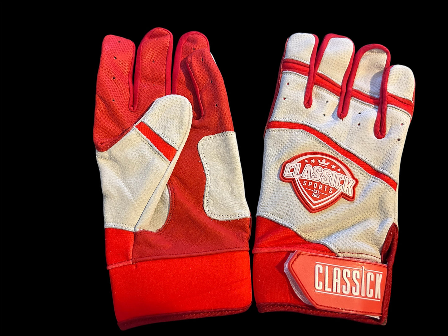 Pro Series Batting Gloves – Red & White Edition
