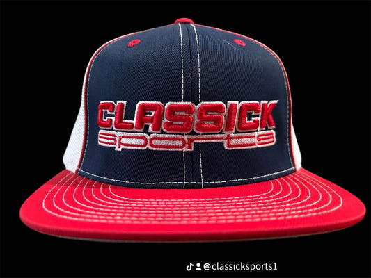 Red/Blue/White Fitted Red/white